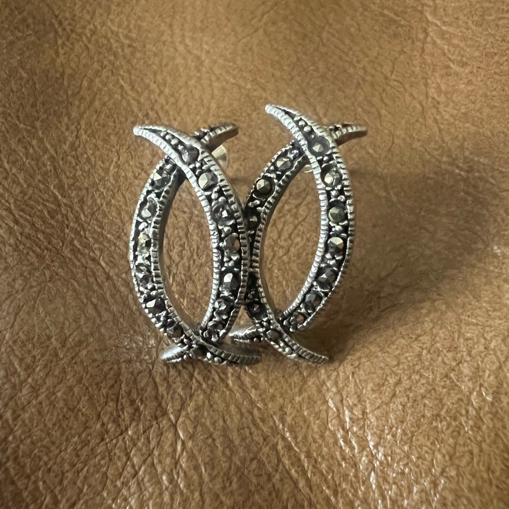Elegant Silver Women's Pair of Earrings